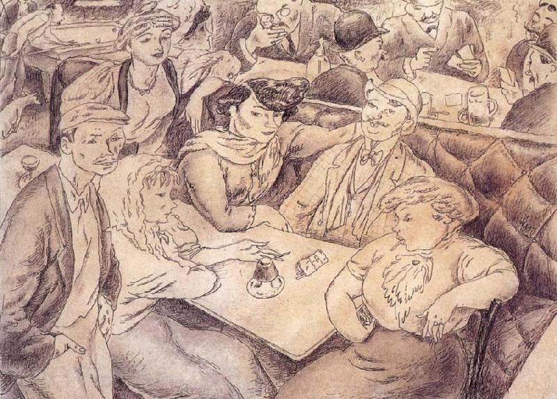 Jules Pascin Happiness in the cafe Spain oil painting art